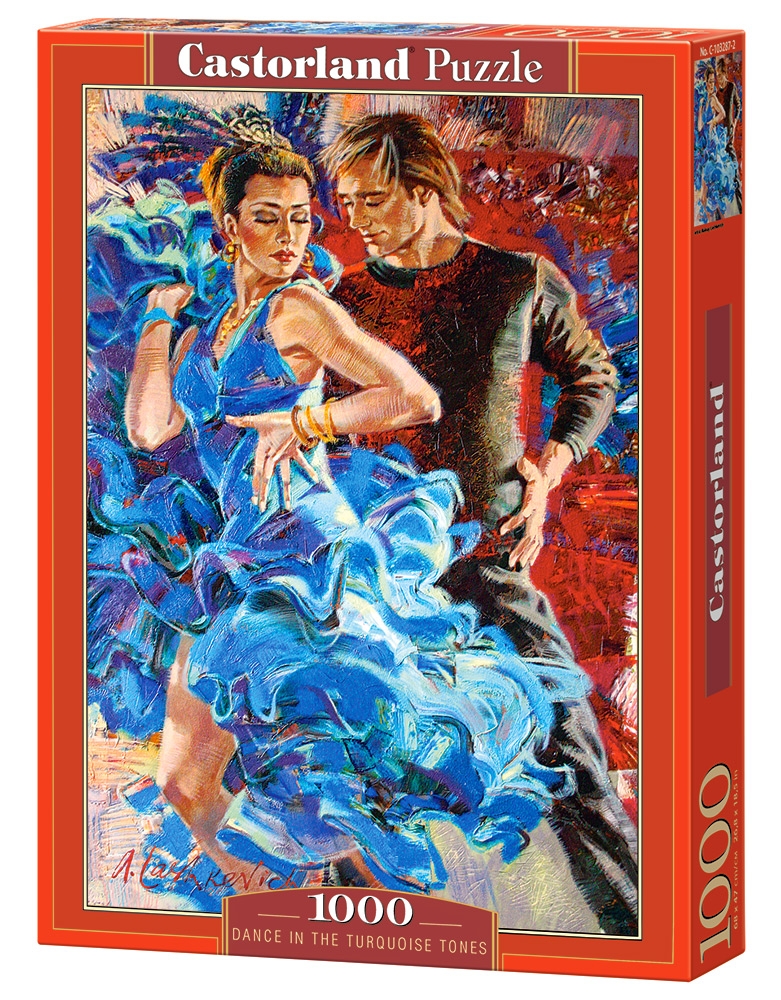 Пъзел Castorland от 1000 части - Танцьорка в синьо