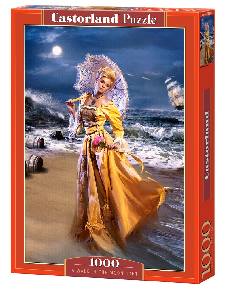 Пъзел Castorland от 1000 части - Разходка под луната