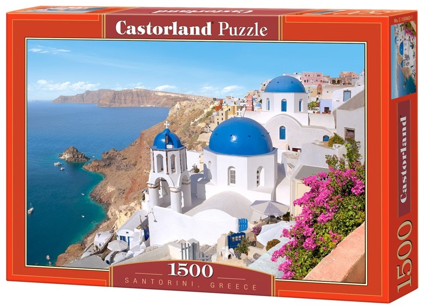 Пъзел Castorland от 1500 части - Санторини в Гърция