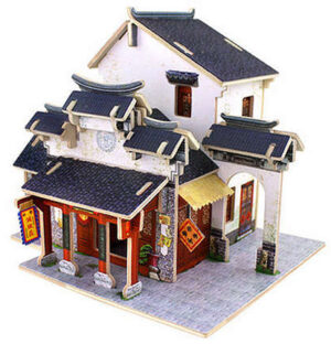 Дървен 3D пъзел Robo Time от 41 части - Магазин за коприна в Китай