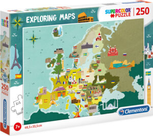 Пъзел Clementoni от 250 части - Забележителности по света