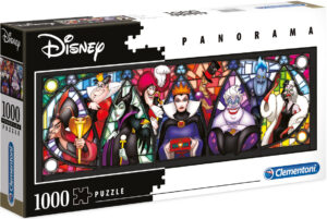 Панорамен пъзел Clementoni от 1000 части - Злодеите на Дисни
