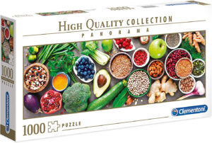 Панорамен пъзел Clementoni от 1000 части - Здравословни Зеленчуци