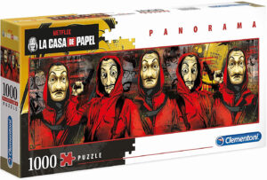 Панорамен пъзел Clementoni от 1000 части - La Casa De Papel (The Money Heist)