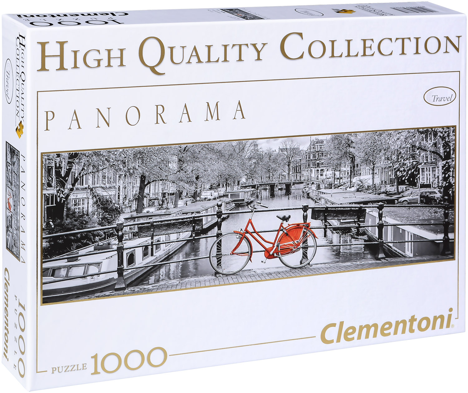 Панорамен пъзел Clementoni от 1000 части - Амстердам