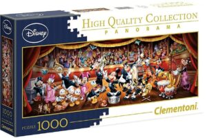 Панорамен пъзел Clementoni от 1000 части - Оркестърът на Дисни