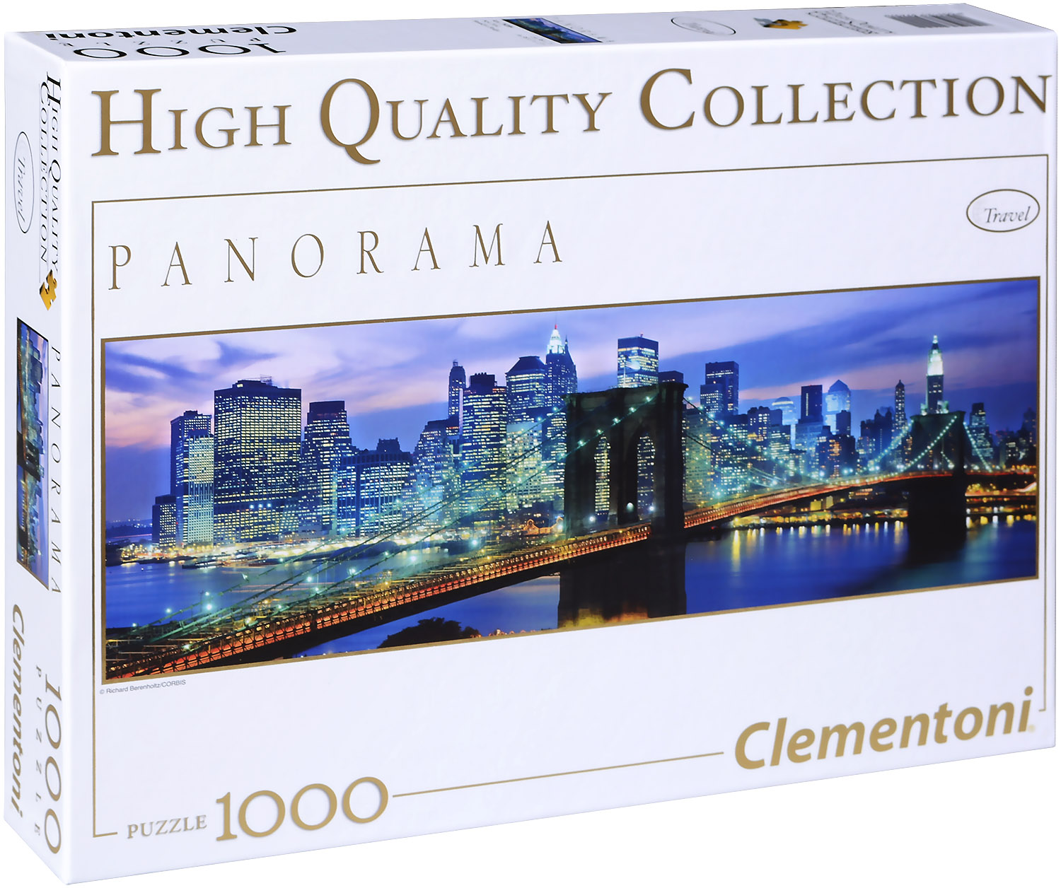 Панорамен пъзел Clementoni от 1000 части - Бруклинският мост, Ню Йорк