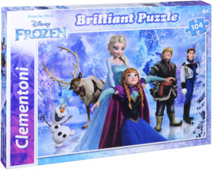 Холограмен пъзел Clementoni от 104 части - Замръзналото кралство