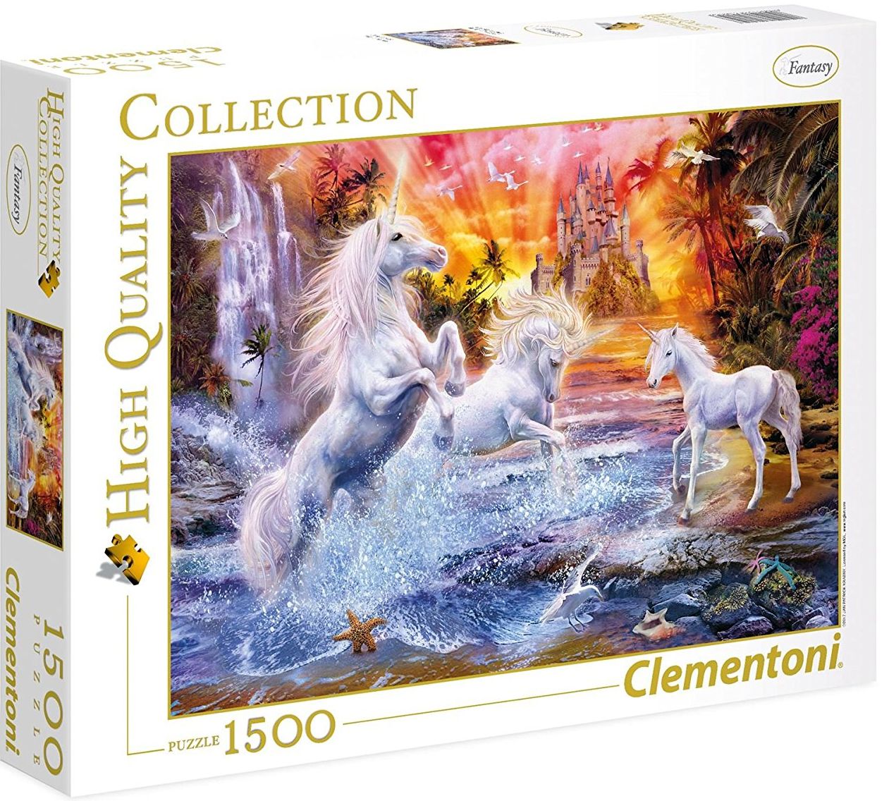 Пъзел Clementoni от 1500 части - Еднорози, Ян Патрик Красни