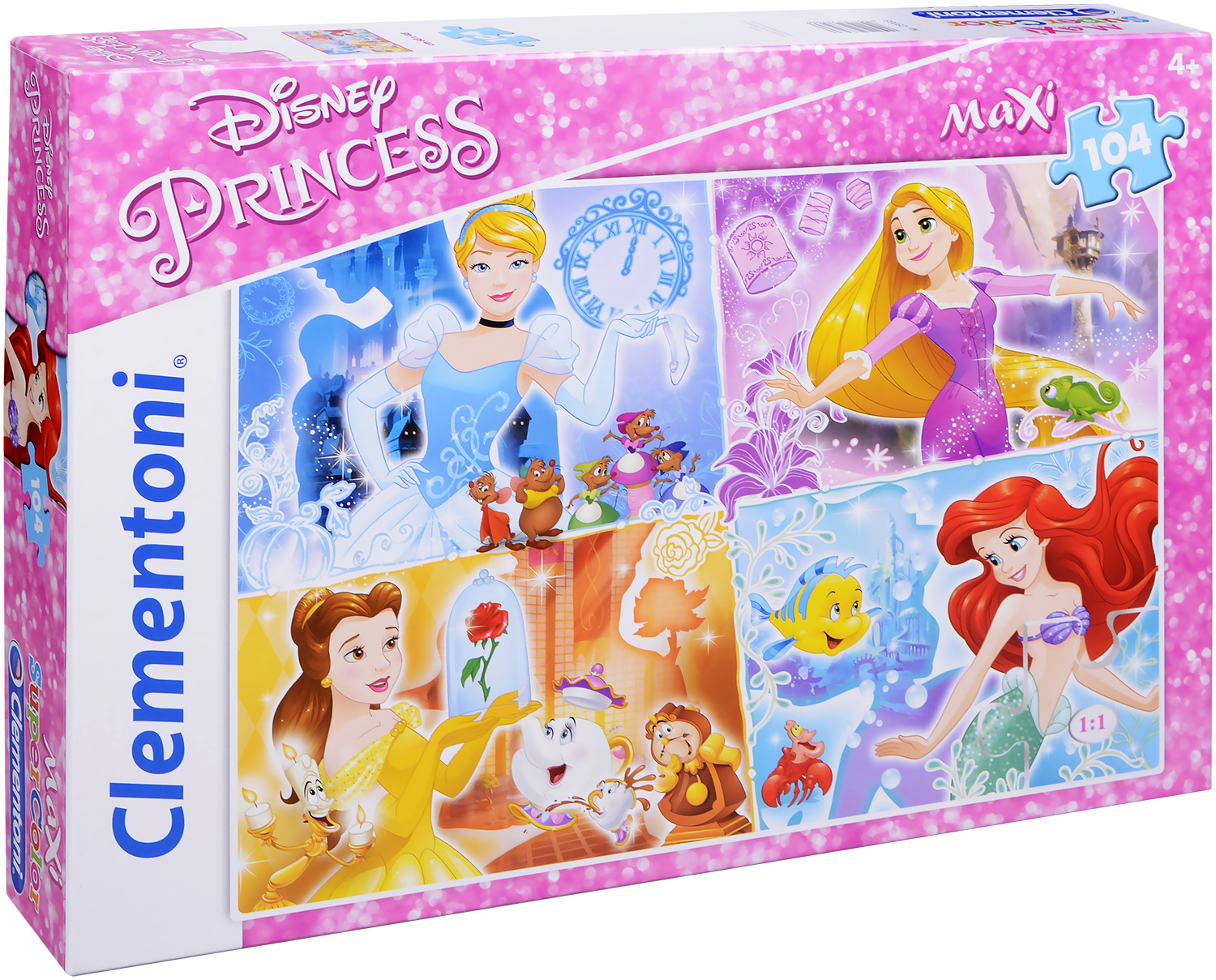 Пъзел Clementoni от 104 макси части - Принцесите на Дисни
