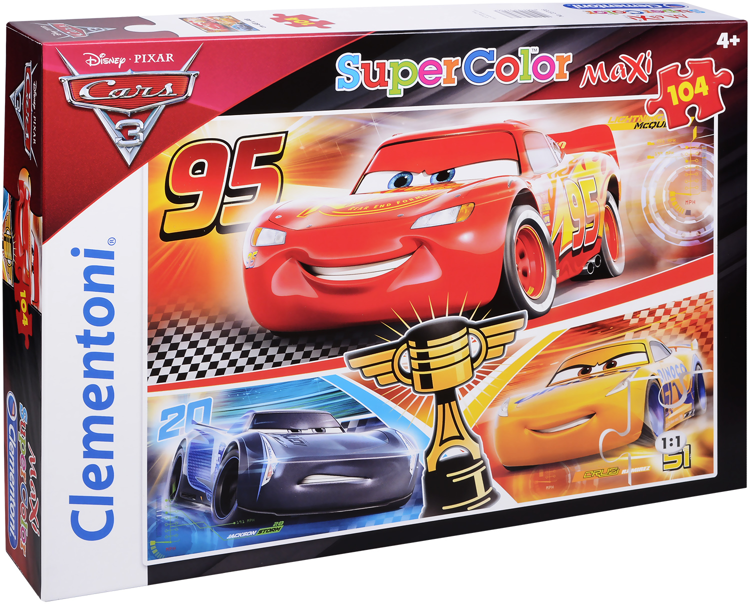 Пъзел Clementoni от 104 макси части - Колите 3, Шампиони