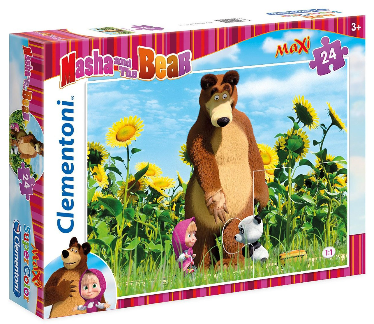 Пъзел Clementoni от 24 макси части - Маша и Мечока, Здравей!