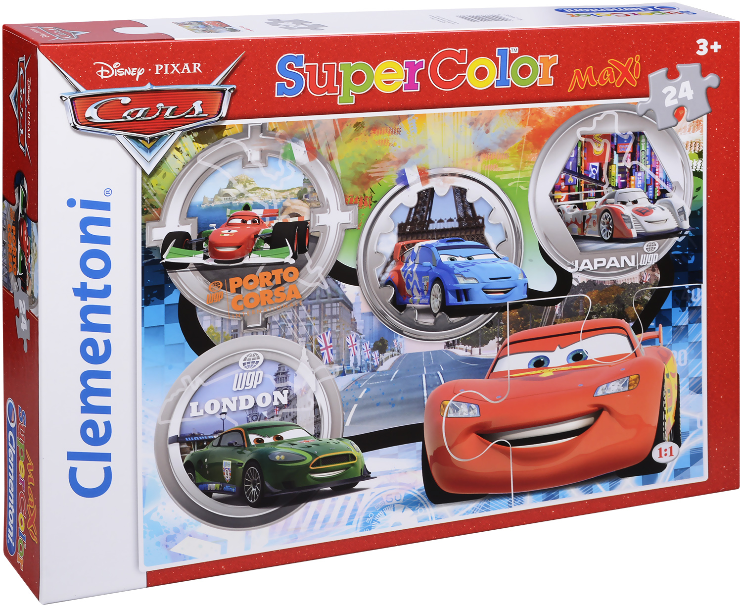 Пъзел Clementoni от 24 макси части - Колите 3, Световното Grand Prix състезание
