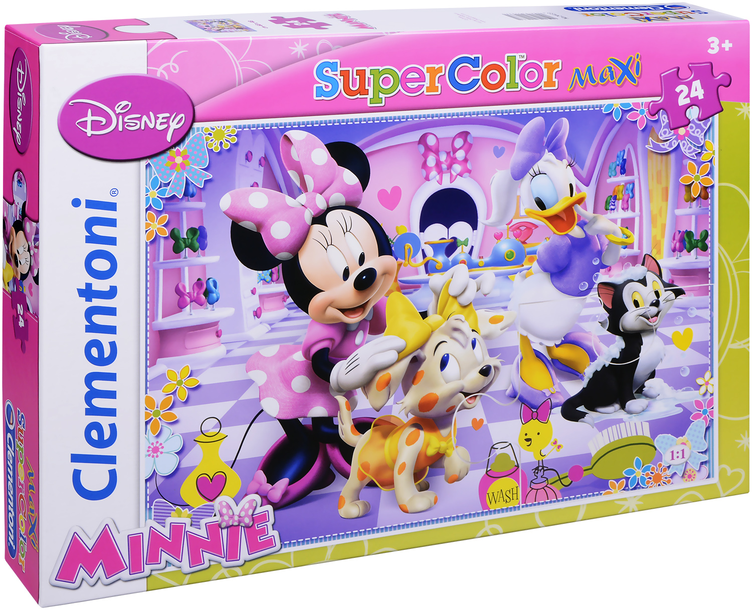 Пъзел Clementoni от 24 макси части - Мини и нейните домашни любимци