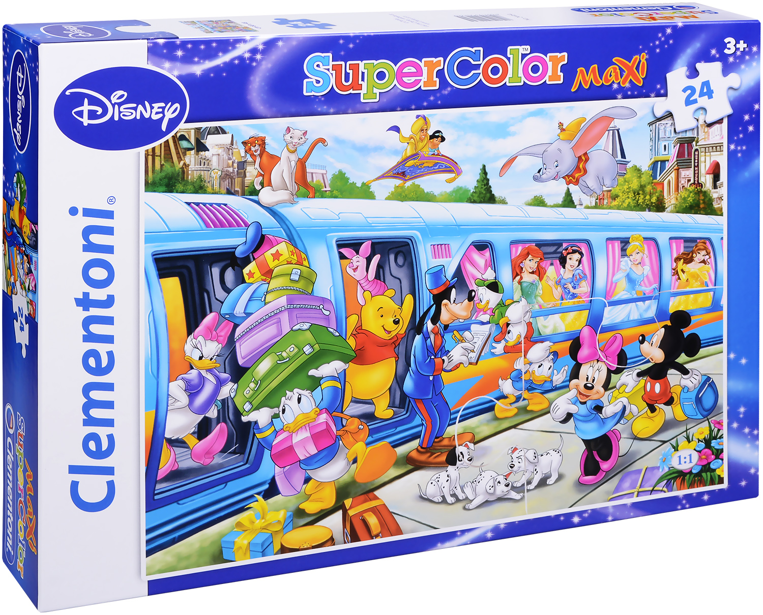 Пъзел Clementoni от 24 макси части - Влакът на Дисни