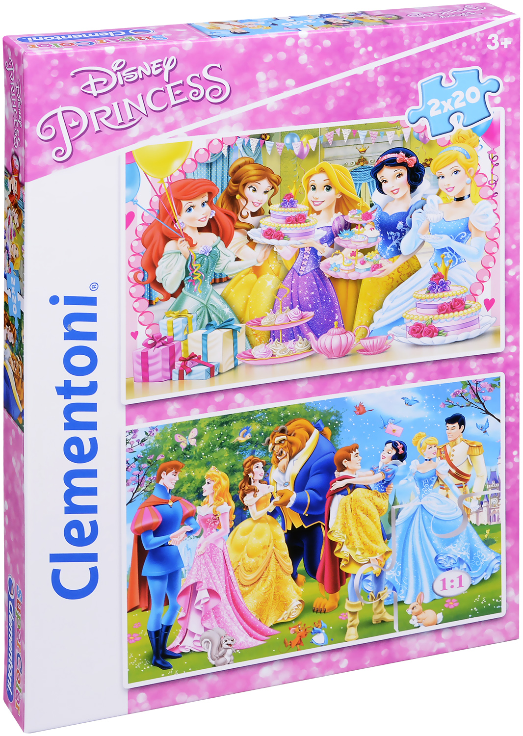 Пъзел Clementoni от 2 x 20 части - Семейството на Дисни