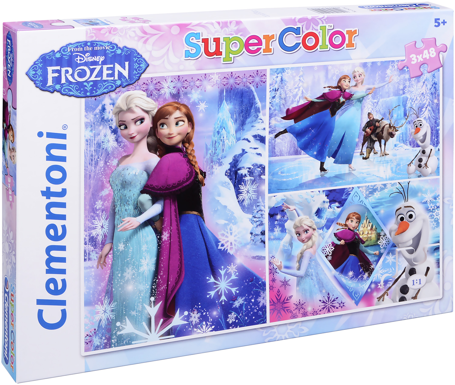Пъзел Clementoni от 3 x 48 части - Замръзналото кралство
