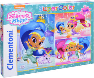 Пъзел Clementoni от 3 x 48 части - Искрица и Сияйница
