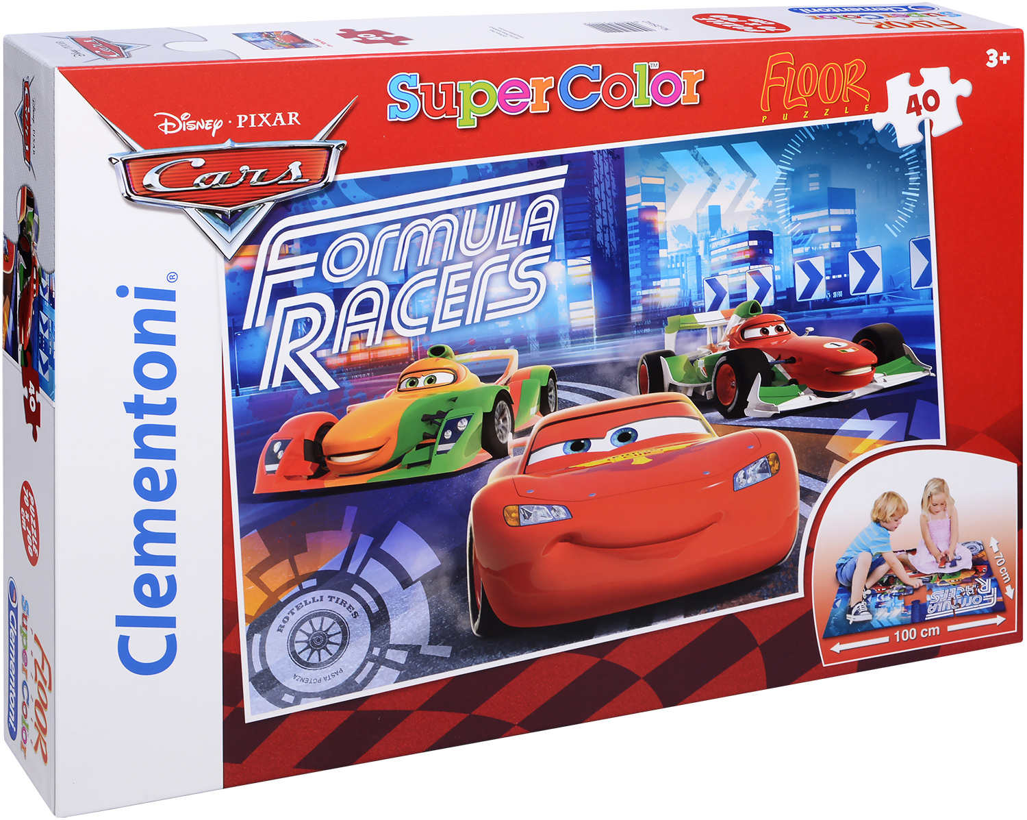 Пъзел за под Clementoni от 40 части - Колите