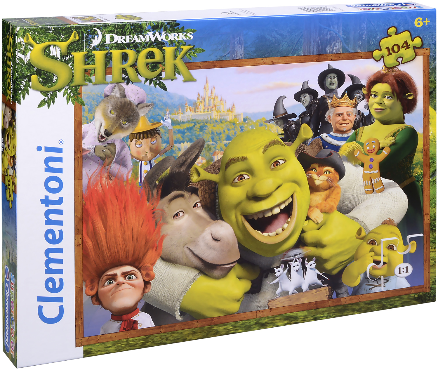 Пъзел Clementoni от 104 части - Шрек