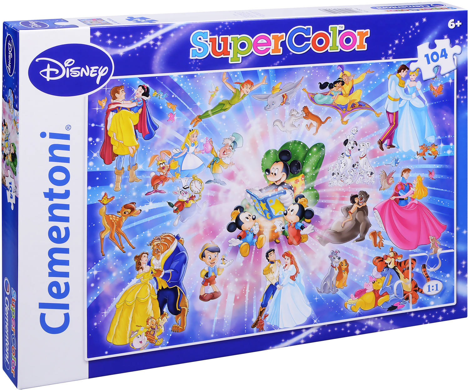 Пъзел Clementoni от 104 части - Семейството на Дисни