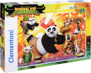 Пъзел Clementoni от 104 макси части - Кунг-фу Панда 3
