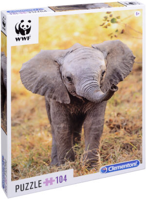 Пъзел Clementoni от 104 части - Слонче