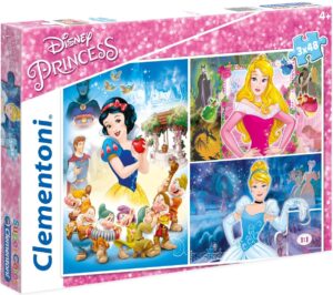 Пъзел Clementoni от 3 x 48 части - Принцеси
