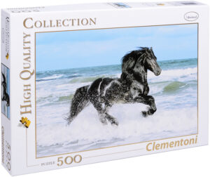 Пъзел Clementoni от 500 части - Черен кон