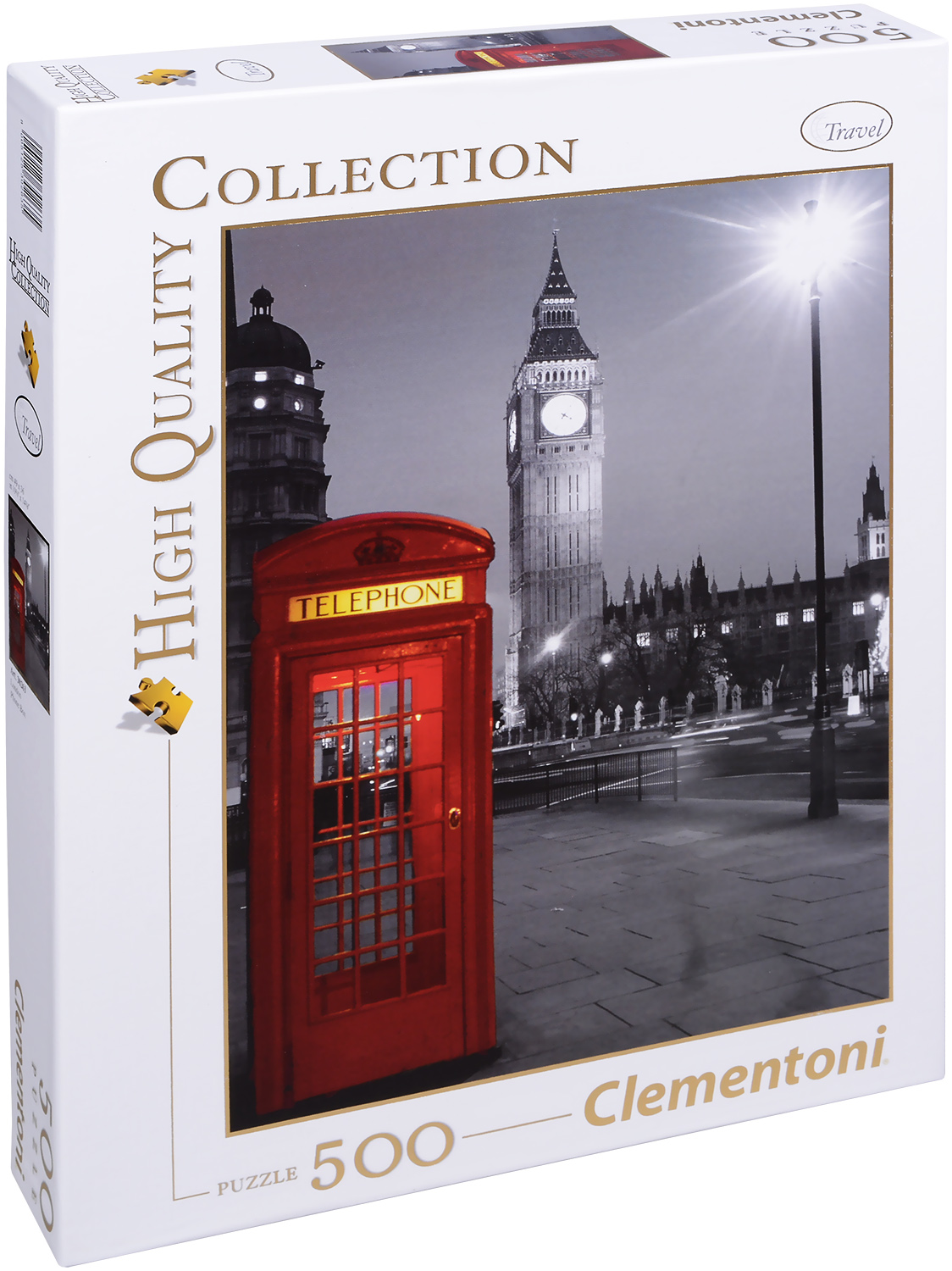 Пъзел Clementoni от 500 части - Лондон, Телефонна кабина