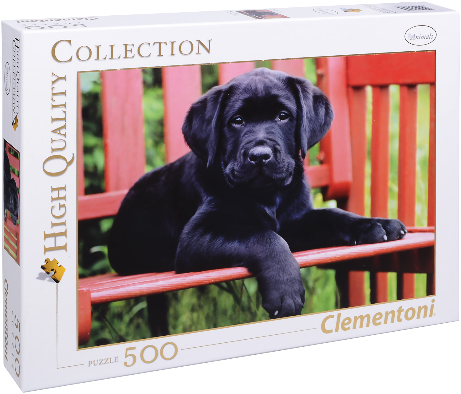 Пъзел Clementoni от 500 части - Черно куче