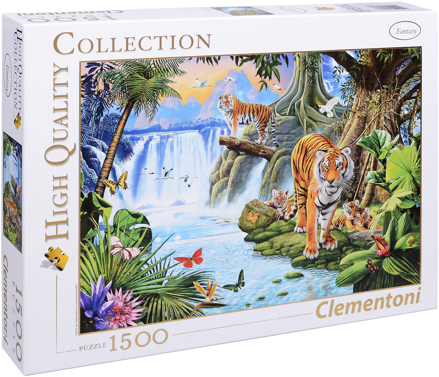 Пъзел Clementoni от 1500 части - Семейстото на тигъра, Ян Патрик Красни