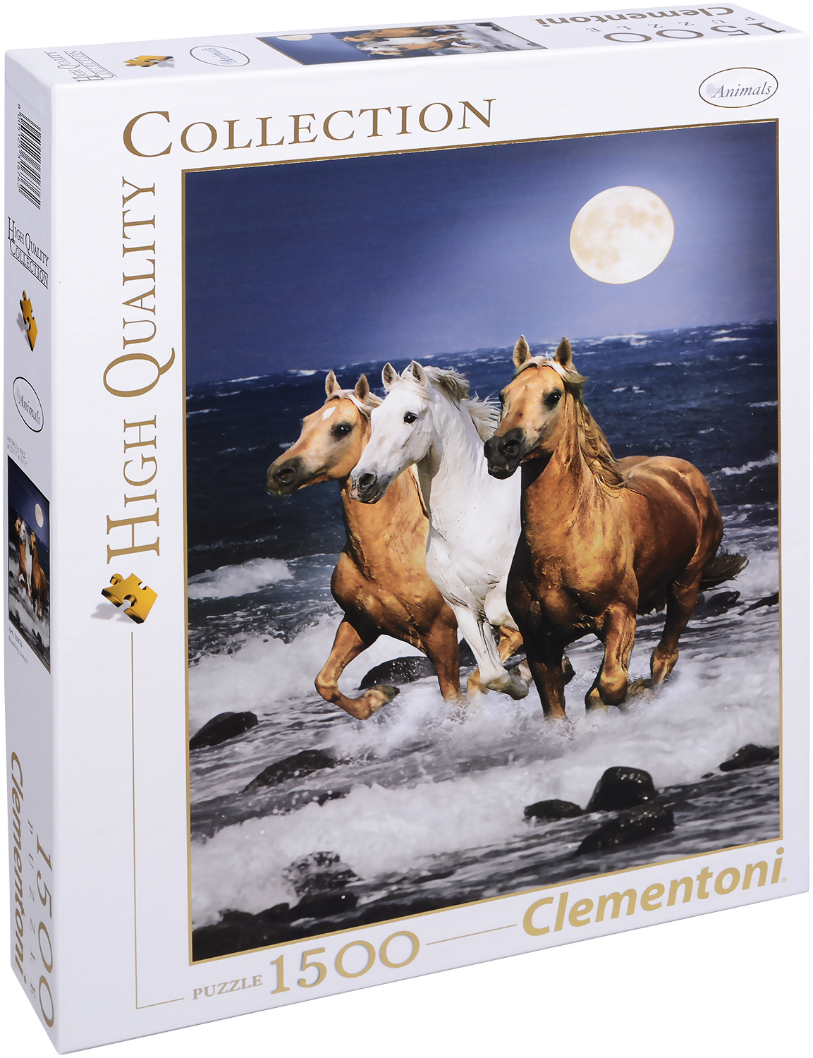 Пъзел Clementoni от 1500 части - Коне в галоп