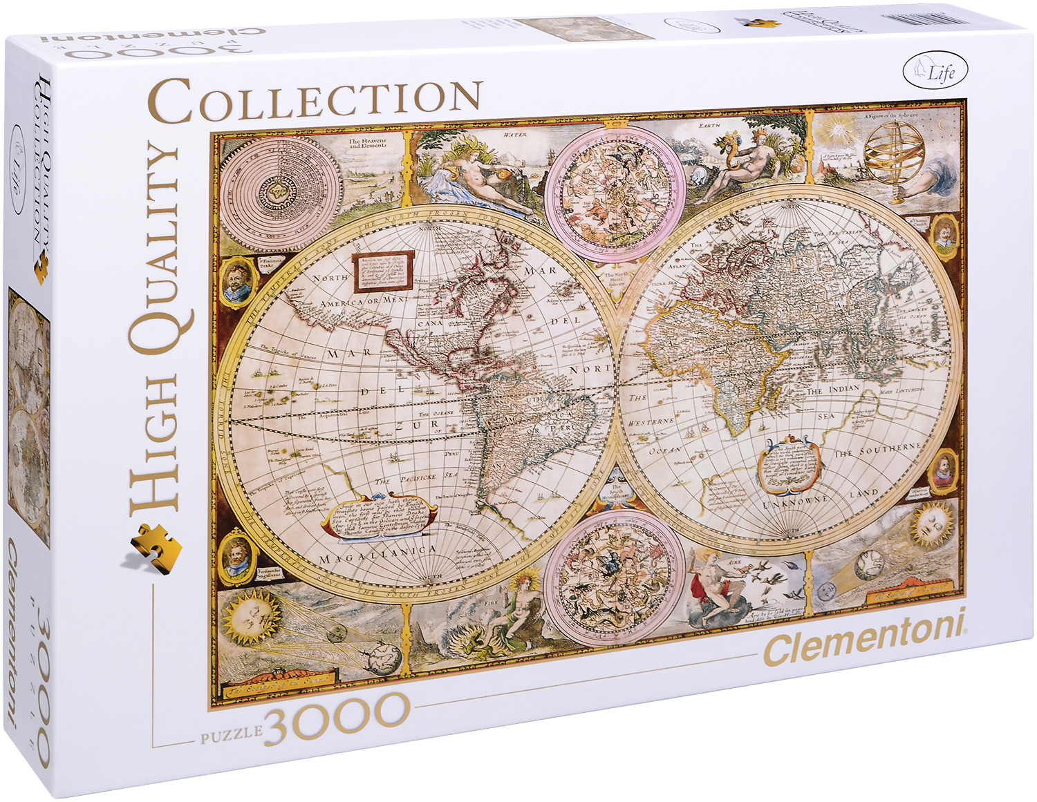 Пъзел Clementoni от 3000 части - Антична карта на света
