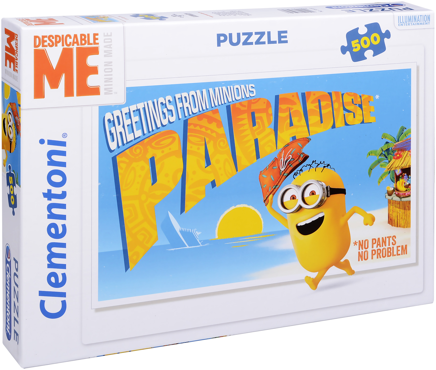 Пъзел Clementoni от 500 части - Поздрави от Рая на Миньоните