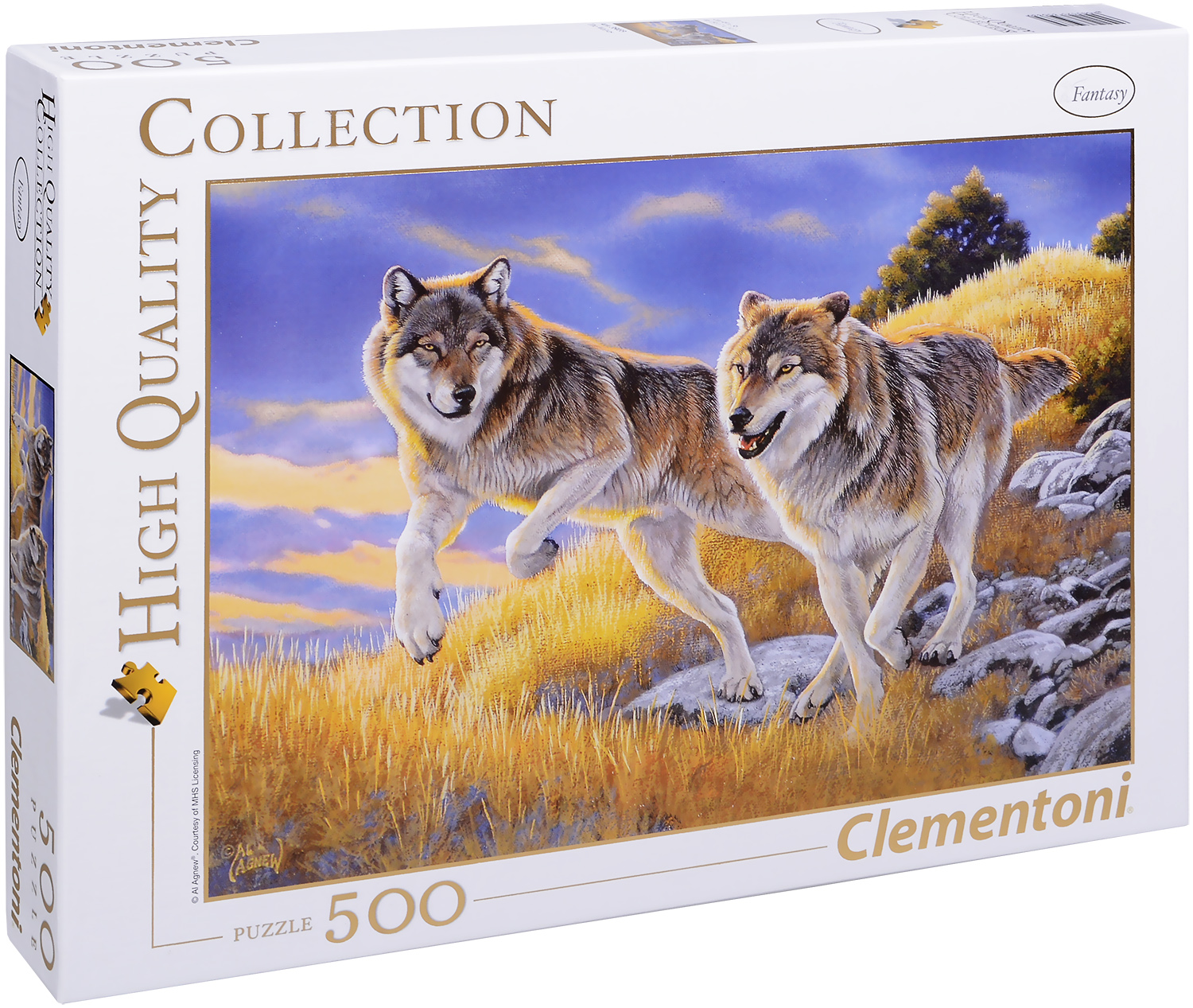 Пъзел Clementoni от 500 части - Вълците, Ал Агню