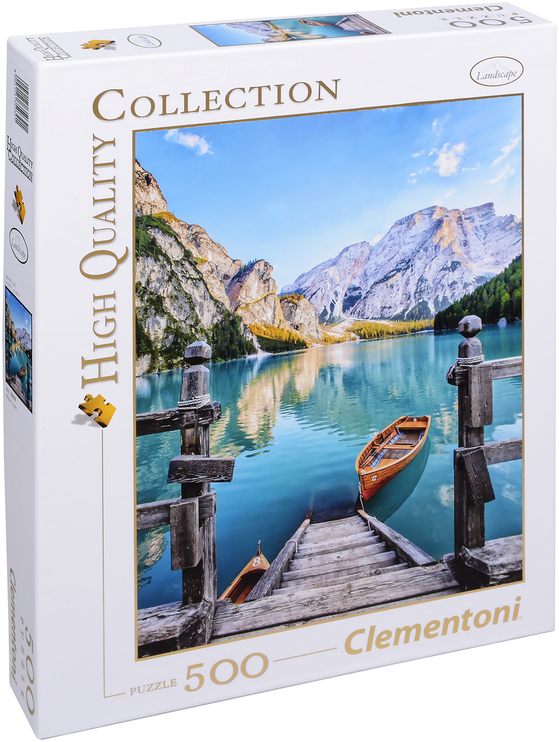 Пъзел Clementoni от 500 части - Езерото Брайес, Италия