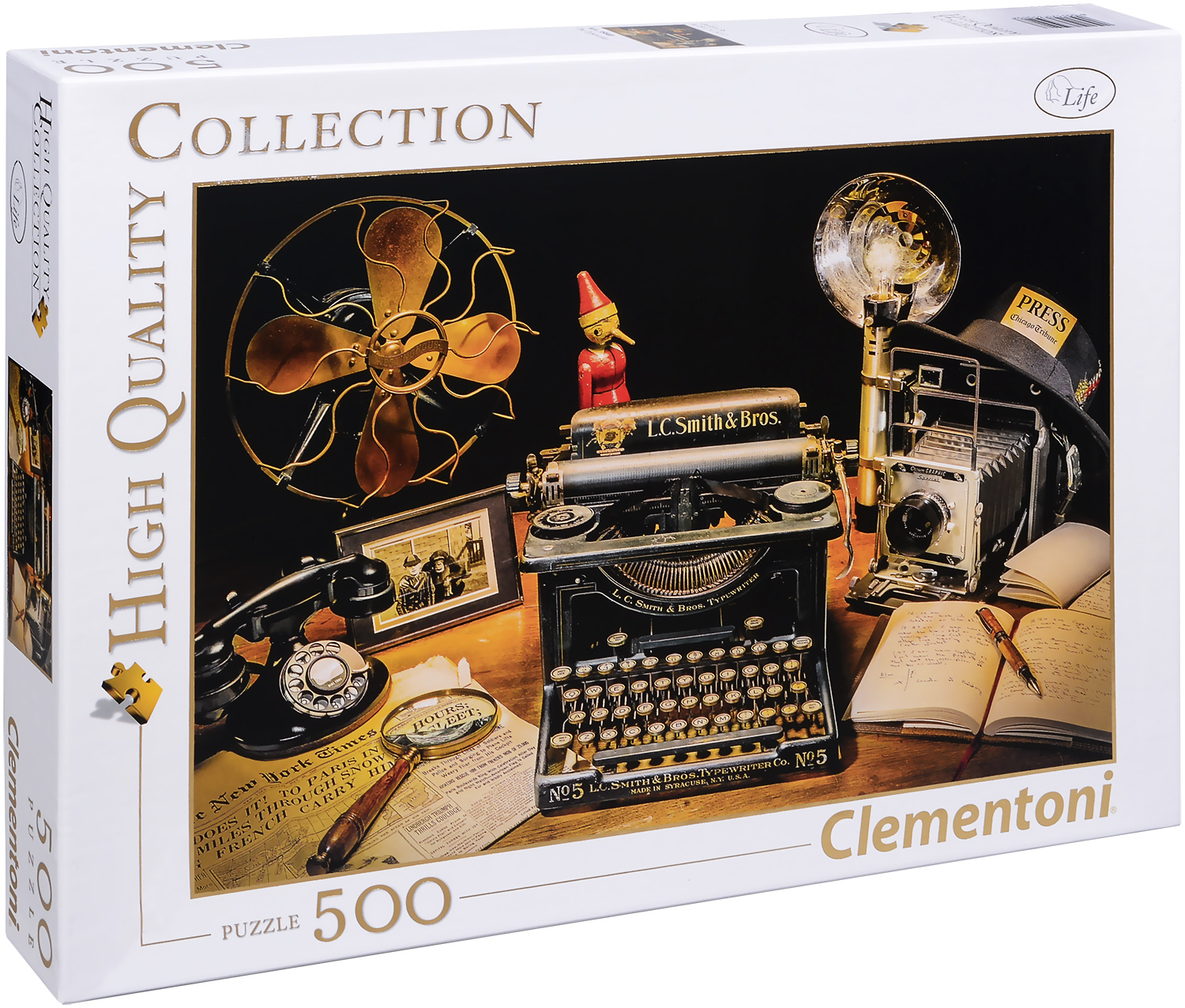 Пъзел Clementoni от 500 части - Пишещата машина