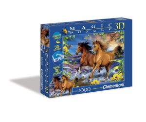 Пъзел Clementoni от 104 части с 3D ефект - Коне