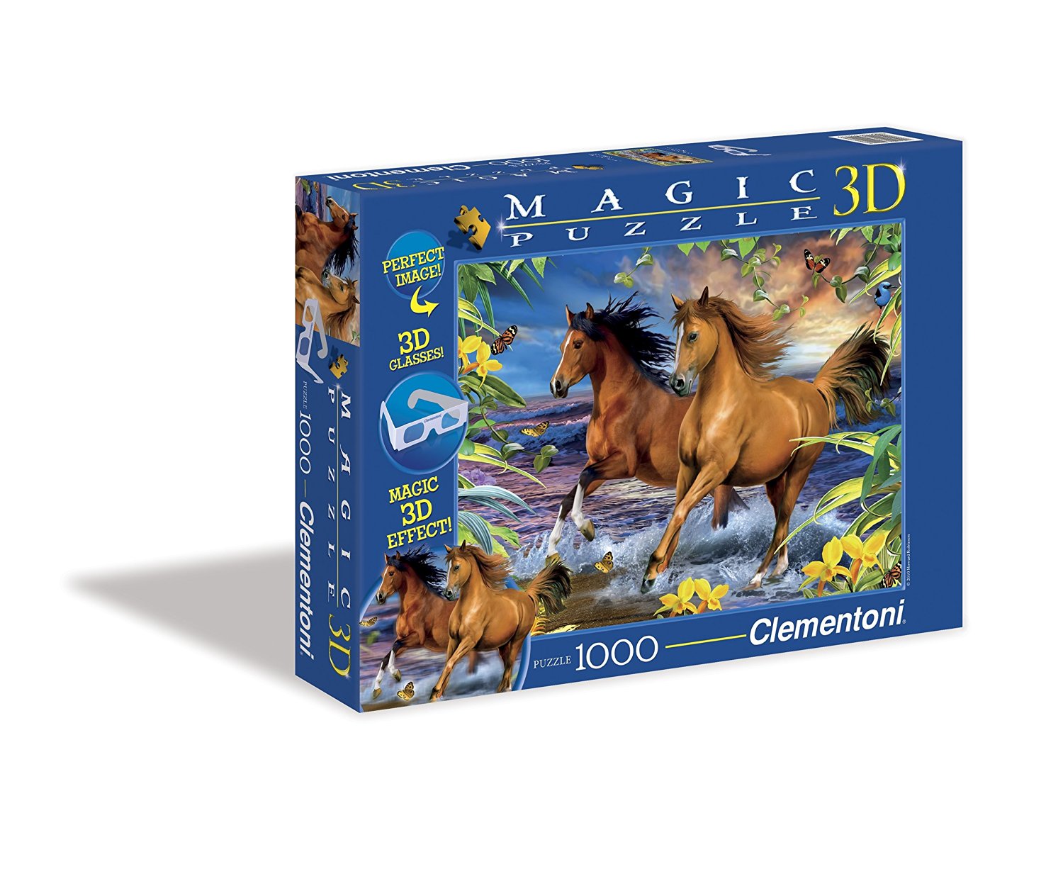 Пъзел Clementoni от 104 части с 3D ефект - Коне