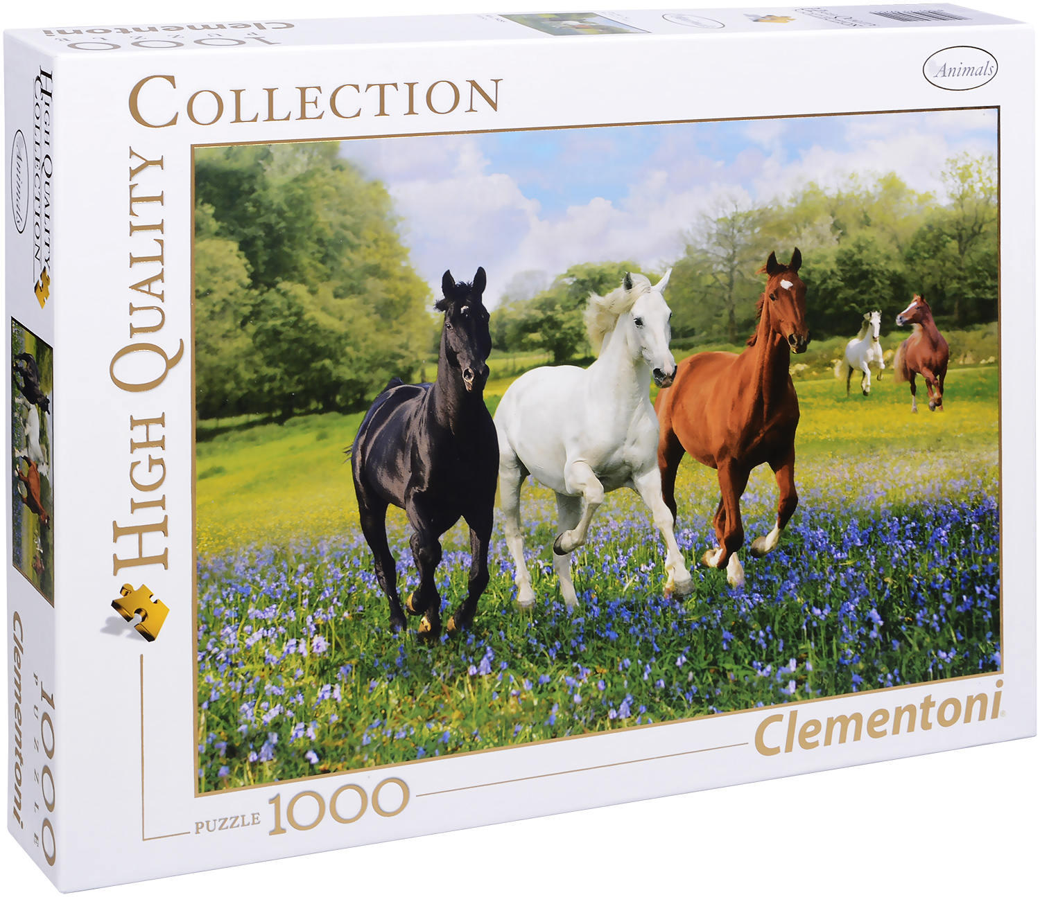 Пъзел Clementoni от 1000 части - Коне