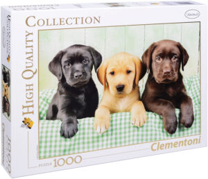 Пъзел Clementoni от 1000 части - Три лабрадорчета