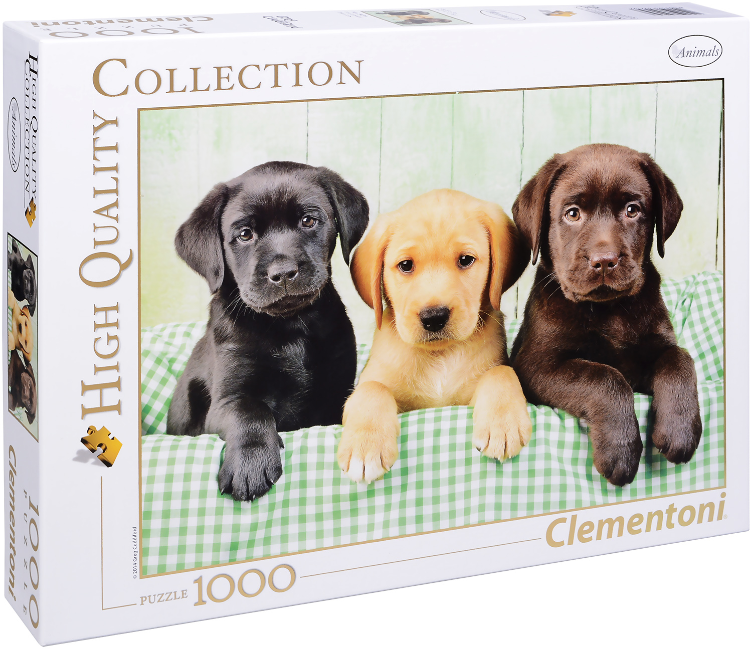Пъзел Clementoni от 1000 части - Три лабрадорчета