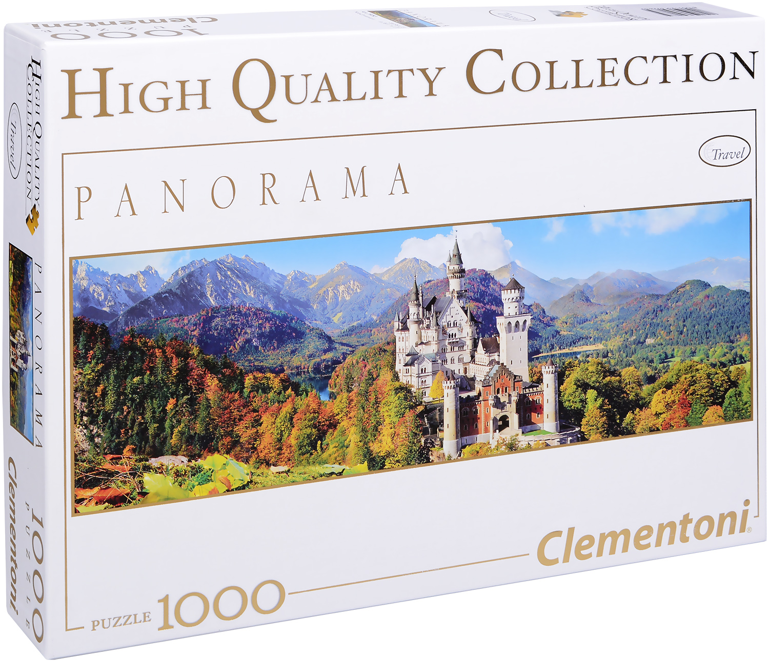 Панорамен пъзел Clementoni от 1000 части - Замъкът Нойшванщайн