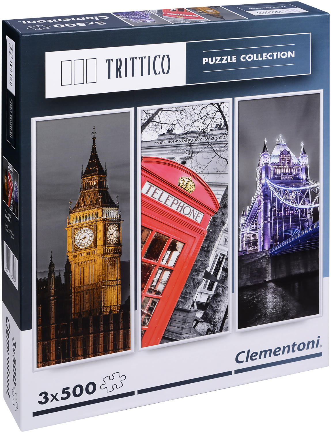 Пъзел Clementoni от 3 x 500 части - Лондон