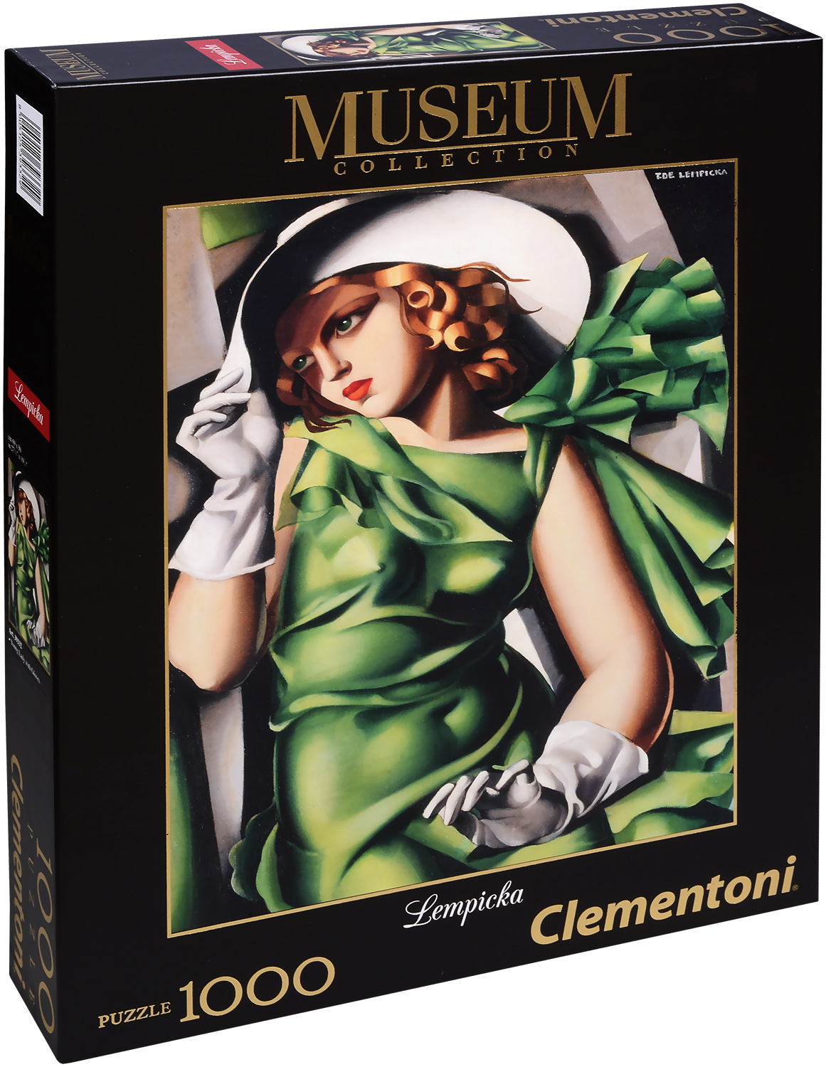 Пъзел Clementoni от 1000 части - Млада дама в зелено, Тамара де Лемпицка