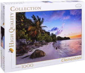 Пъзел Clementoni от 1000 части - Тропически плаж