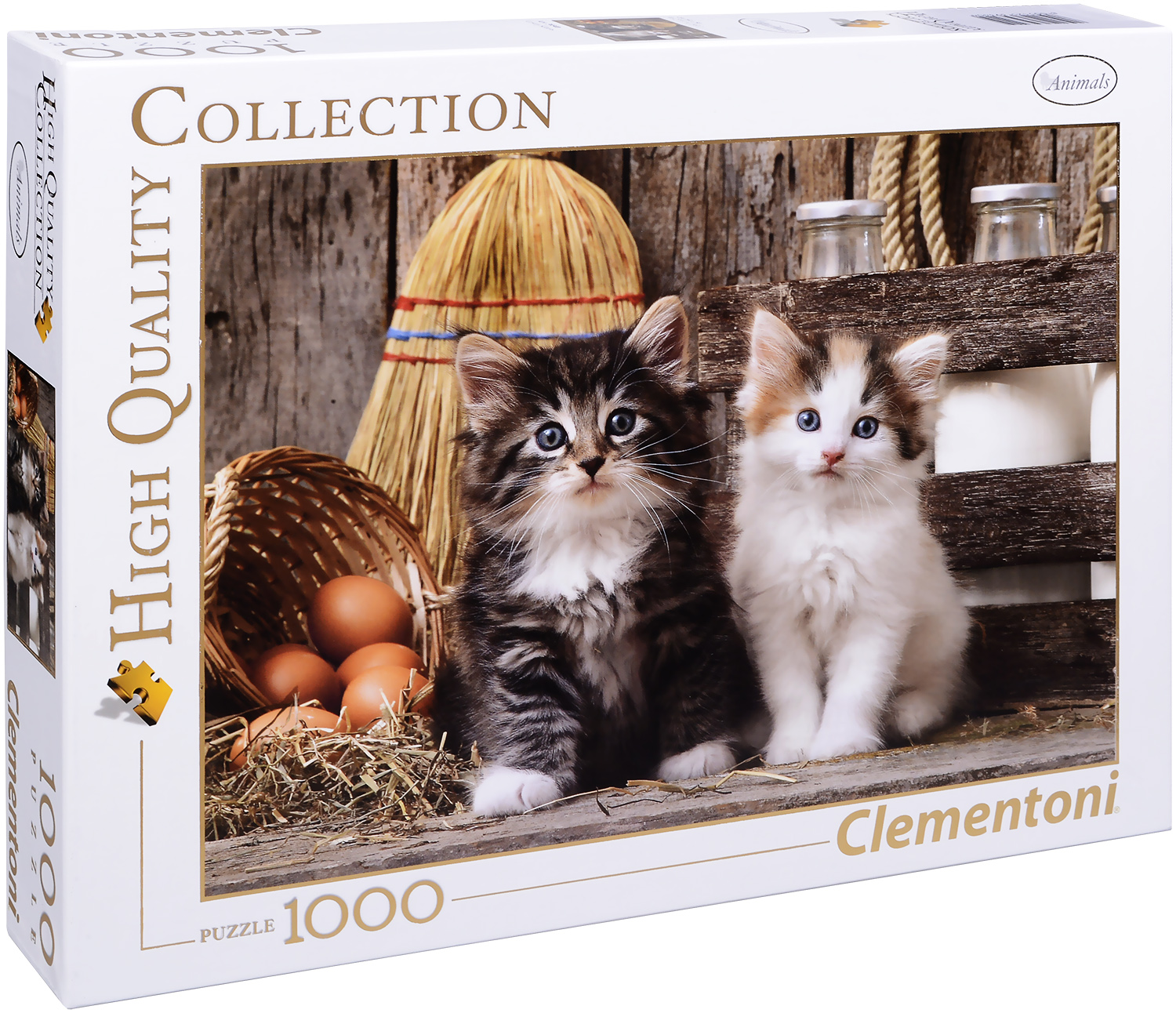 Пъзел Clementoni от 1000 части - Сладки котенца