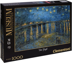 Пъзел Clementoni от 1000 части - Звездна нощ над Рона, Винсент ван Гог