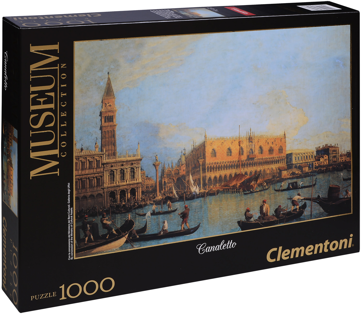 Пъзел Clementoni от 1000 части - Изглед към Двореца на дожите, Каналето